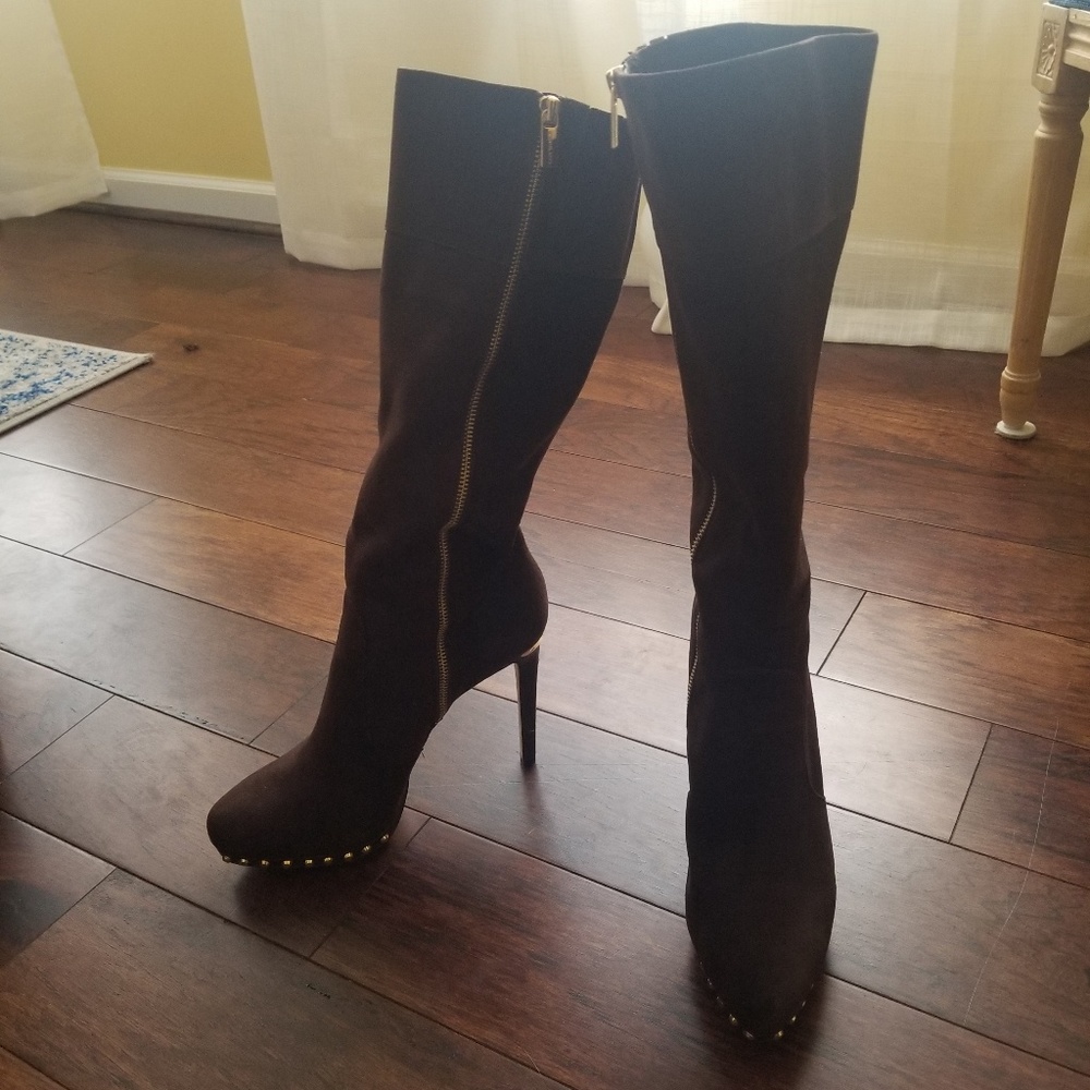 Brown Suede Micheal Kors Boots sz 9.5